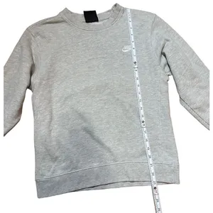 Vintages y2k Nike women’s light gray pullover‎ sweatshirt size L early 2000s thumbnail 5