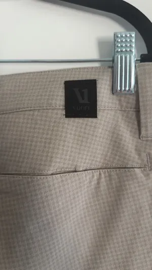 Vuori Size 30 Aim 8” Shorts in Khaki Houndstooth thumbnail 5
