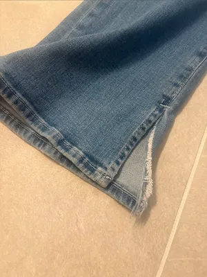 Frame Denim Blue Flare Wide-Leg Jeans thumbnail 5