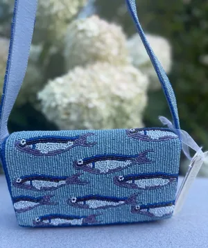 TikTok Viral Sardine Beaded Bag NWT thumbnail 1