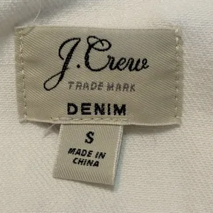 J. Crew Classic White Jean Jacket size Small 100%cotton sold out online thumbnail 6