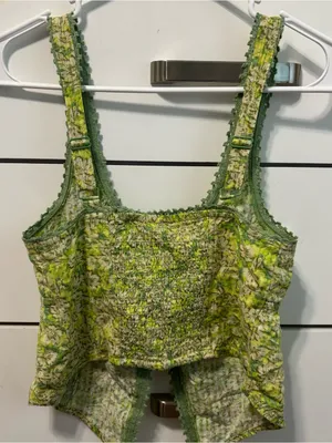 American Eagle Tie Front Floral Tank Top NWT thumbnail 3