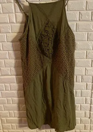 xhilaration Womens Tunic Olive Green xl thumbnail 1