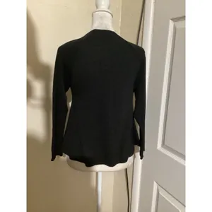 Wilfred Free Aritzia Womens Black Long Sleeve Crew Neck Raglan Top Size S thumbnail 3
