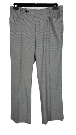 Lauren Ralph Lauren Black White Houndstooth Pants Size 12 Office Academia READ thumbnail 1