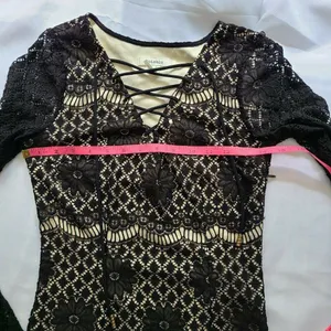 Soieblu Black Lace Whimsigoth Gothic Side Zip Y2K Coquette Grunge‎ Small thumbnail 10