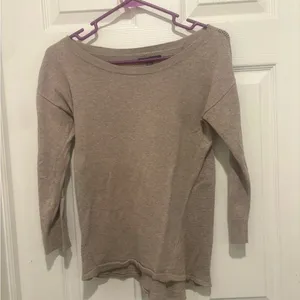 American Eagle Gray Sweater Mesh Back. Size XS. thumbnail 2