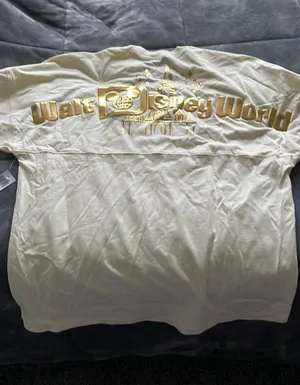 Disney Light Yellow Spirit Jersey for WDW with gold glitter and lettering thumbnail 6