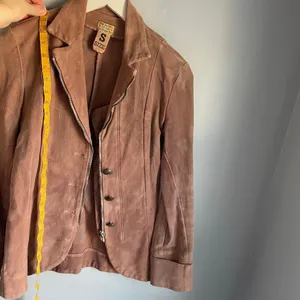 The People of the Labyrinths Brown Clay Y2K Cotton Blazer Band‎ Military Small thumbnail 5