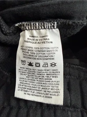 Jordan Flight Fleece Black Jogger Sweatpants Zip Pockets Men’s Small thumbnail 9