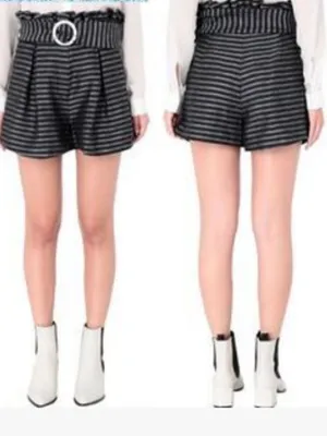 C/meo Collective Blinded High Waisted Summer Short Black Stripe Size Small NWT thumbnail 2