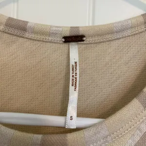 EUC | Free‎ People women’s striped high neck cut tank top — small thumbnail 3