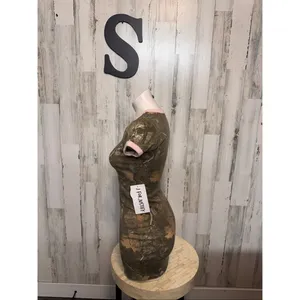 J For Justify Camo Ringer Mini Dress Womens Size Small S Pink Trim Camouflage thumbnail 6