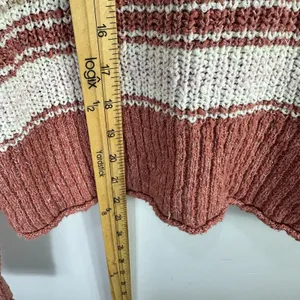 American Eagle Crochet Knit Sweater Womens XS Oversized Earthy Boho 90s Layering thumbnail 6