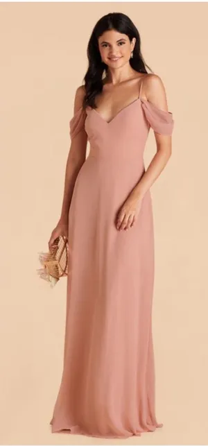 Birdy Grey Devin‎ Convertible Sleeveless Bridesmaid Dress in Dusty Rose Sz M NEW thumbnail 1