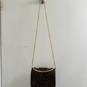 Beverly Hills Polo Club Purse Brown and Gold Small thumbnail 3