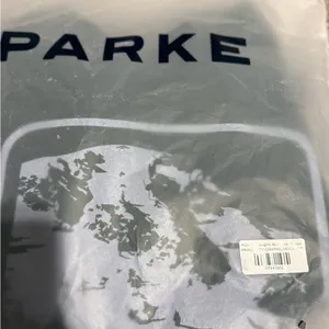 Parker Dark Green Crewneck Sweatshirt with White Parke City Graphic thumbnail 2