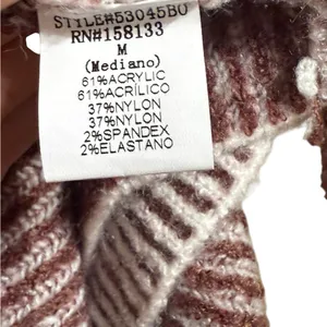 Bohme Multicolor Colorblock Knit Open Cardigan‎ sz M w/ pockets thumbnail 4