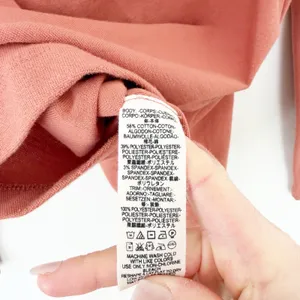 Free People Terracotta Satin Ribbon Tie Back Long Sleeve Top Sz M thumbnail 4