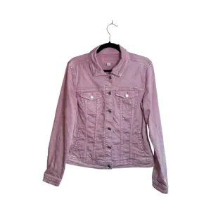 Maurices Blush Pink Denim Jacket Collared Button Front thumbnail 2