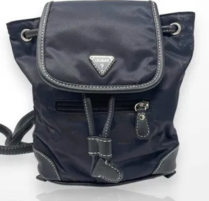00s GUESS Vintage Black Drawstring Backpack thumbnail 11