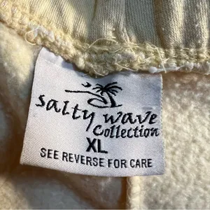 Salty Wave Collection Women's Size‎ XL Sweat Shorts Butter Yellow Topsail Island thumbnail 6