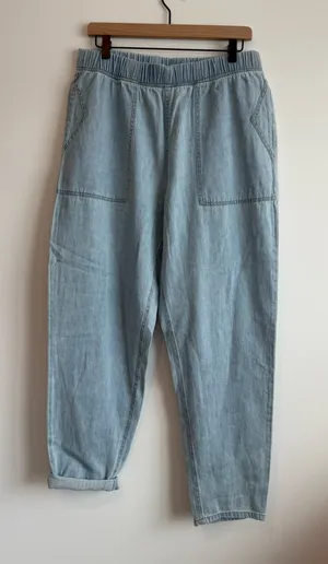 Poetry Sky Blue Relaxed Pants thumbnail 1