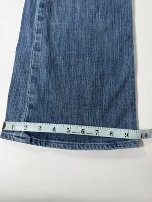 Y2K Gap Low Rise Flare Jeans Women’s 6 Ankle Light Wash Stretch Denim thumbnail 6