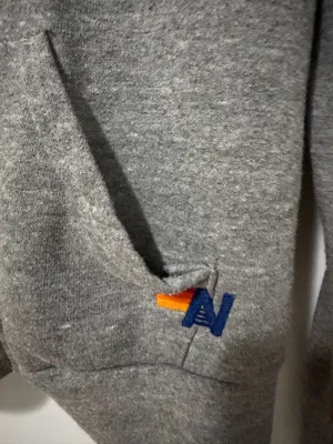 Aviator Nation Hoodie Zip-Up Grey Bolt Light Rainbow thumbnail 3
