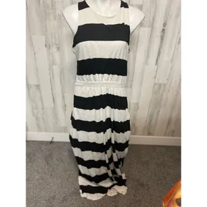 Stripped maxi dress Black Size XL thumbnail 2