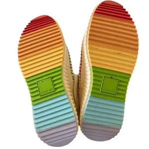 Dolce Vita Dolen Rainbow Stitch Iridescent White Sneaker Pride LGBTQ thumbnail 6