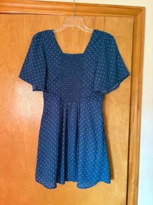 Abercrombie Blue Polkadot Dress thumbnail 3