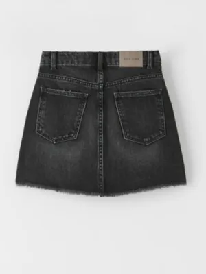 Zara Frayed Denim Skirt thumbnail 2