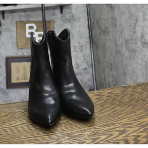 On 34th Womens Aatira Tulip Booties 10019682200 Black Smooth 6.5M thumbnail 3