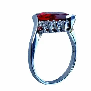 Red Marquise Statement Ring Red thumbnail 7