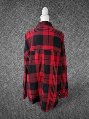Classic Red & Black Plaid Button-Up Shirt thumbnail 8