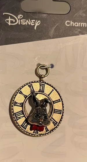 NWT / NIP Disney “The White Rabbit” from Alice in Wonderland Jewelry Charm thumbnail 5