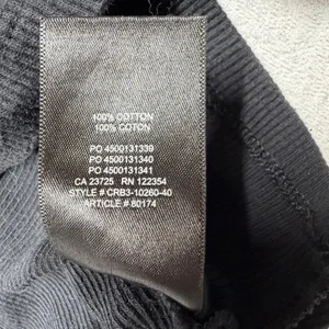 TNA Aritzia Ribbed 1/4 Zip Long Sleeve Top Women’s Large Black Fitted Mock Neck thumbnail 4