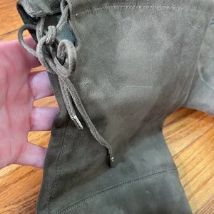 Marc Fisher Side Zip Over The Knee Faux Suede Boots‎ Taupe size 7 thumbnail 5
