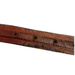 Vintage Jordache Leather Solid Brass Buckle Belt 34"/ 1.5" Unisex Men Women thumbnail 5