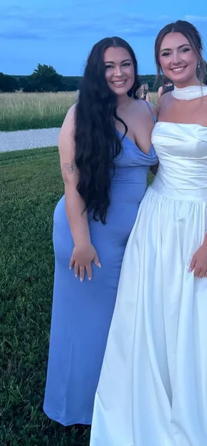 Meshki Periwinkle Maxi Slip Dress thumbnail 1