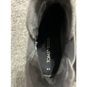 Women'S Toms Grey Alpargata Mallow Chelsea Leather Upper Bootie‎ Size 8 thumbnail 4