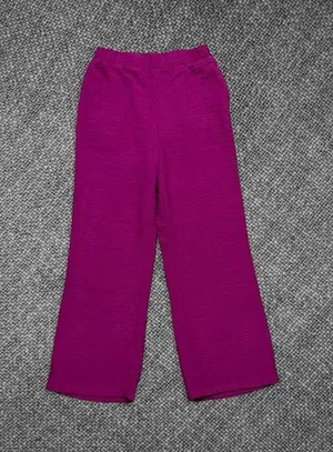 Sincerely Jules Magenta Pull On Wide Leg Pants Size Medium Pink thumbnail 1