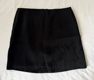 NWT Madewell Satin Mini Skirt Women's Black Size 2 thumbnail 1