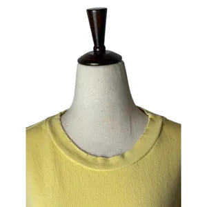 n:PHILANTHROPY Reeves‎ Sweatshirt Women Small Yellow Crop Distressed Streetwear thumbnail 4
