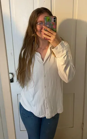 Skims soft lounge long sleeve shirt  thumbnail 2