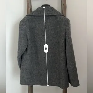 Gray Warm Coat Blazer Oversized XS thumbnail 4