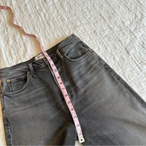 AGOLDE Pinch Waist Skinny Jeans 26 Interlude Black Grey thumbnail 10