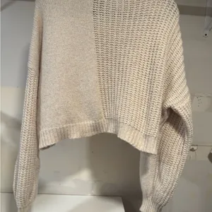 Altar'd State ARULA Beige Knit Crew Neck Sweater thumbnail 3