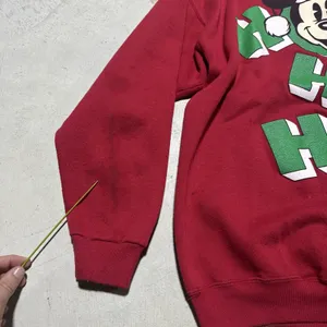 Vintage Mickey & Co Christmas Sweatshirt SZ XL Red Graphic Walt Disney Mouse thumbnail 6